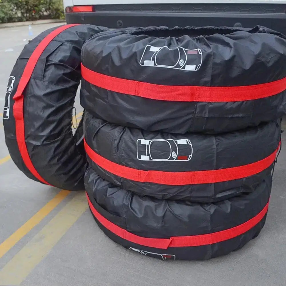 1pcs Spare Tire Cover Case Polyester Car Tyre Storage Bags Automobile Tyre Accessories Auto Wheel Dust-proof Protector 2024