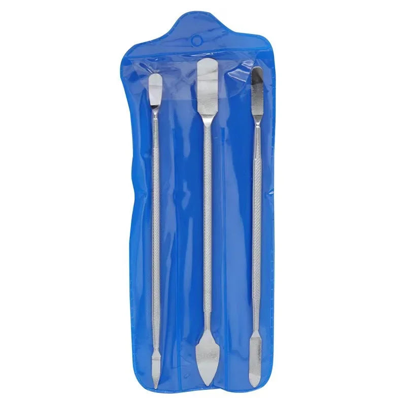 3PCS Repair Opening Pry Hand Tool Kit Blade Smart Phone Tablet PC Metal Spudger Disassemble Tools Set