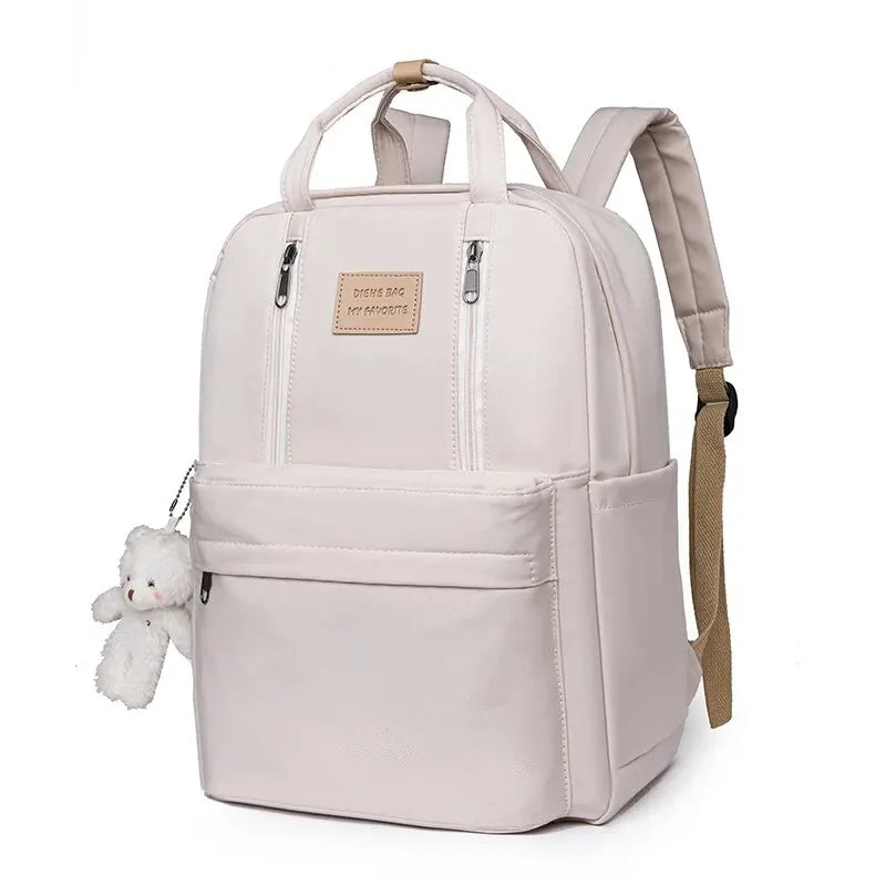 DIEHE Solid Color Women Backpack High Quality Youth Waterproof Backpacks for Teenage Girls Female School Shoulder Bag Bagpack