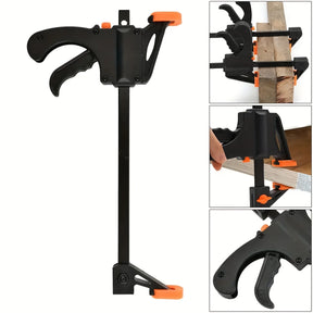 12 Inch Bar Clamps for Woodworking, Quick Grip Clamps Trigger Clamp One Handed Ratchet Clamp, Mini Small Bar Clamp for Craft