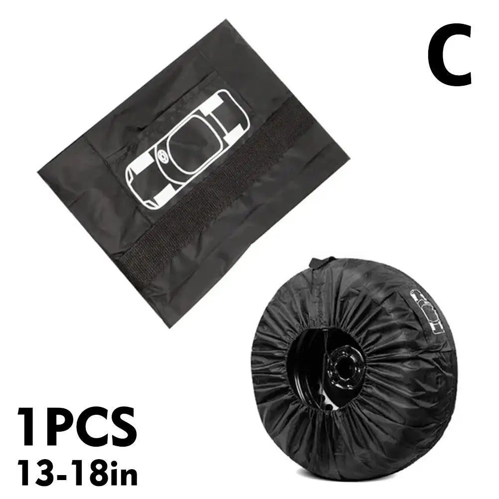 1pcs Spare Tire Cover Case Polyester Car Tyre Storage Bags Automobile Tyre Accessories Auto Wheel Dust-proof Protector 2024