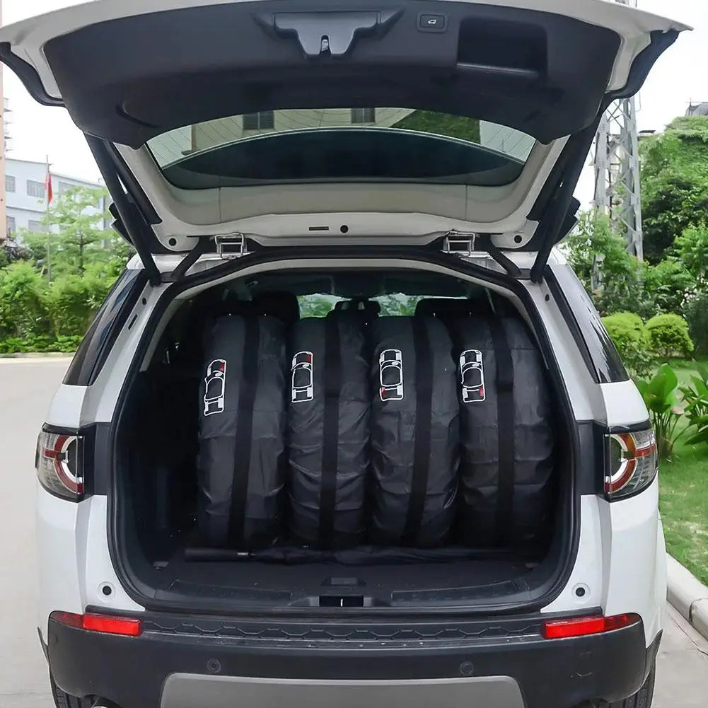 1pcs Spare Tire Cover Case Polyester Car Tyre Storage Bags Automobile Tyre Accessories Auto Wheel Dust-proof Protector 2024